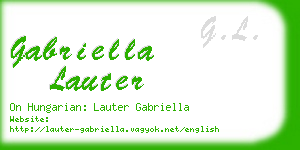 gabriella lauter business card